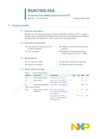 BUK7508-55A Datasheet Pagina 2