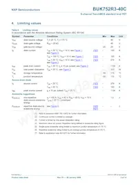 BUK752R3-40C數據表 頁面 4