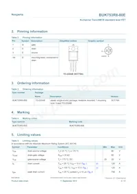 BUK753R8-80E Datasheet Pagina 2