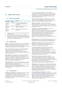 BUK753R8-80E Datasheet Pagina 11