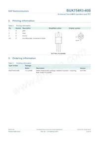 BUK754R3-40B Datasheet Pagina 3