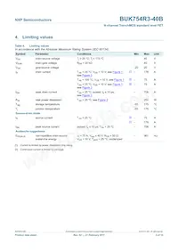 BUK754R3-40B Datasheet Pagina 4