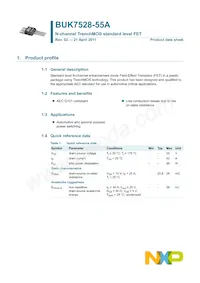 BUK7628-55A數據表 頁面 2