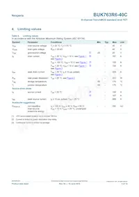 BUK763R6-40C數據表 頁面 3