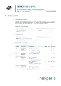 BUK78150-55A Datasheet Copertura