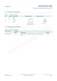 BUK78150-55A Datasheet Pagina 2