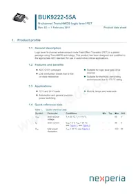 BUK9222-55A/C1 Datasheet Copertura