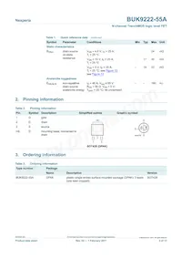 BUK9222-55A/C1 Datasheet Pagina 2