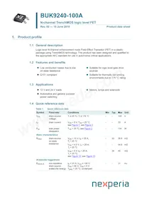 BUK9240-100A/C1 Datasheet Copertura