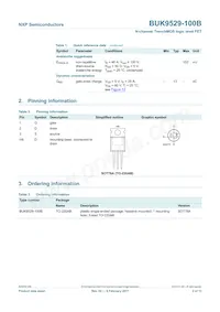 BUK9529-100B Datasheet Pagina 3