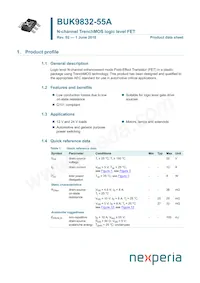 BUK9832-55A Datasheet Cover