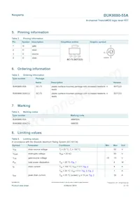 BUK9880-55A Datasheet Pagina 2