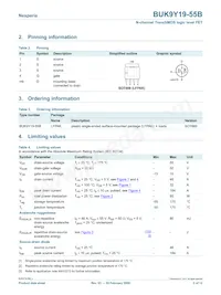 BUK9Y19-55B/C2數據表 頁面 2