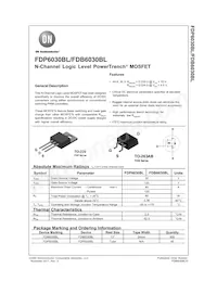 FDB6030BL Datasheet Copertura