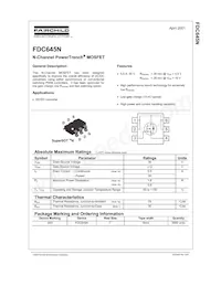 FDC645N_F095數據表 頁面 2