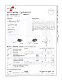 FDPF12N50NZT Datasheet Page 2