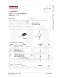 FQPF8N60CT Datasheet Pagina 2