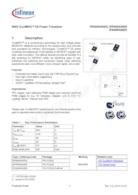 IPA60R450E6XKSA1 Datenblatt Seite 2