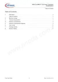 IPA60R520C6XKSA1 Datasheet Pagina 3