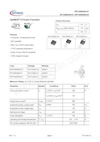 IPI120N04S4-01M Datasheet Copertura