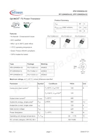 IPP120N06S402AKSA2 Datenblatt Cover