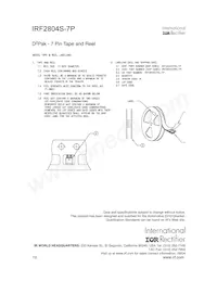 IRF2804STRR7PP數據表 頁面 10