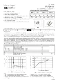 IRF6611TR1數據表 封面