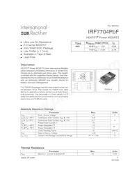 IRF7704TRPBF Datasheet Copertura