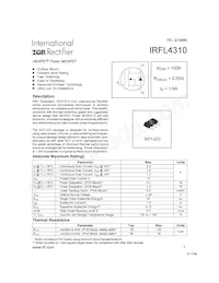 IRFL4310TR數據表 封面