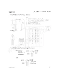 IRFR12N25DTRPBF Datasheet Page 9