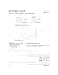 IRFR12N25DTRPBF Datasheet Pagina 10