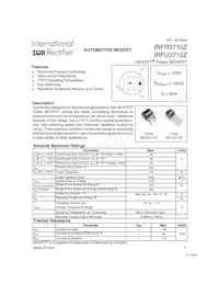 IRFU3710Z-701P Datasheet Cover