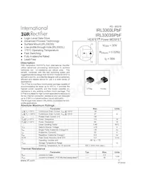 IRL3303STRLPBF Datasheet Cover