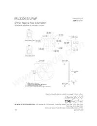 IRL3303STRLPBF數據表 頁面 10