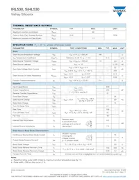 IRL530 Datasheet Pagina 2