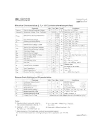 IRL5602STRR Datasheet Page 2