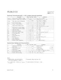 IRLML5103TR Datasheet Pagina 2