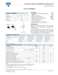 IRLR110TRR Datenblatt Cover