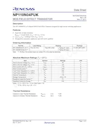 NP110N04PUK-E1-AY Datasheet Copertura