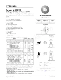 NTD32N06G Datenblatt Cover