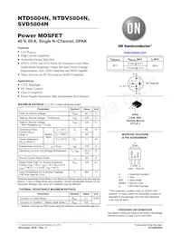 NTDV5804NT4G數據表 封面