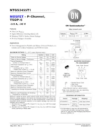 NTGS3455T1 Datasheet Cover