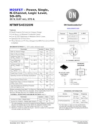 NTMFS4C020NT1G Datenblatt Cover