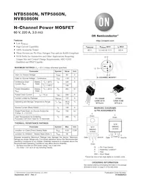 NVB5860NT4G Datasheet Cover