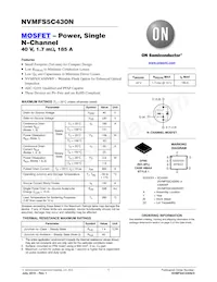 NVMFS5C430NWFT3G數據表 封面