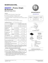 NVMFS5C670NLWFT3G數據表 封面