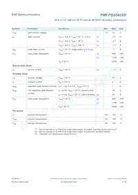 PMFPB8040XP Datasheet Pagina 4