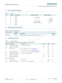 PMN38EN Datasheet Pagina 3