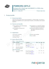 PSMN3R2-30YLC Datenblatt Cover