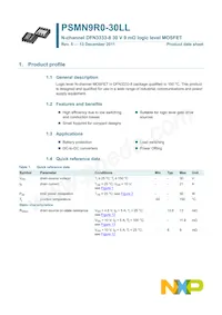 PSMN9R0-30LL數據表 頁面 2